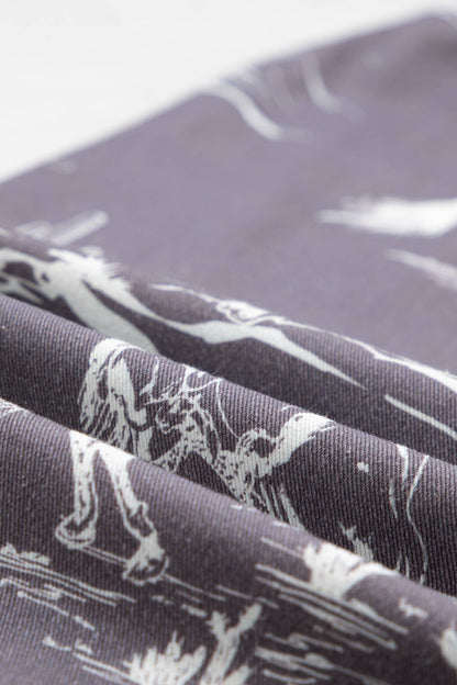 66 Western Wild West Riding Vintage Printed Shift Jeans