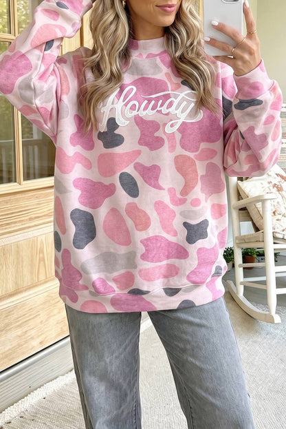 66 Plus Western Style Camou Mock Neck Pullover Hoodie (S-4X)